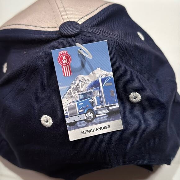 NWT Kenworth Navy Blue Cream Baseball Hat - Picture 4 of 6